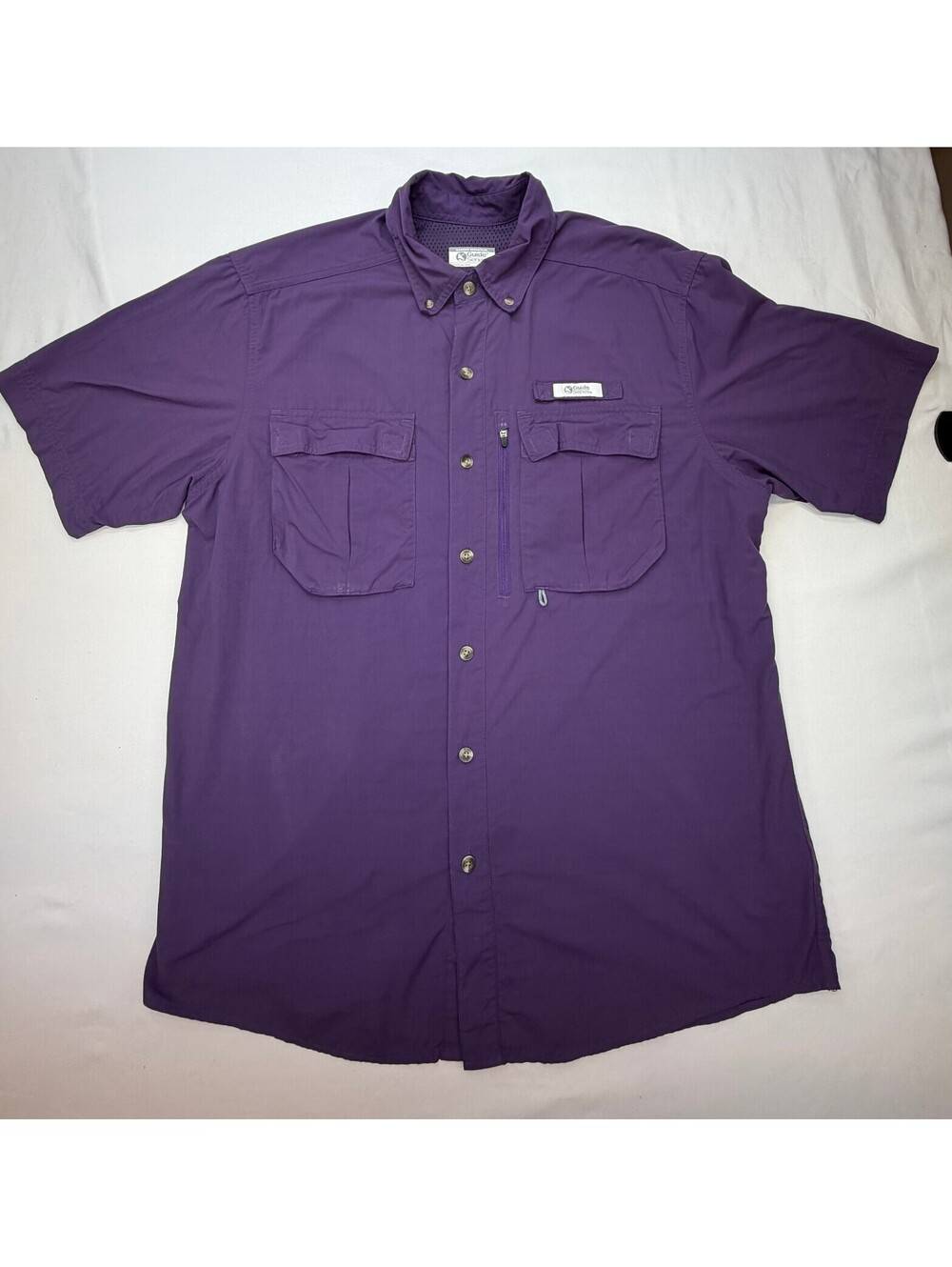 Guide Series Men's Outdoor Shirt Button Down Pockets Size Medium Purple